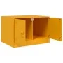 Mesa de centro de acero amarillo mostaza 67x50x44 cm de vidaXL, Mesas de centro - Ref: Foro24-841730, Precio: 70,75 €, Descue...