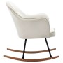Silla mecedora de terciopelo blanco crema de vidaXL, Mecedoras - Ref: Foro24-289901, Precio: 176,60 €