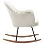Silla mecedora de terciopelo blanco crema de vidaXL, Mecedoras - Ref: Foro24-289901, Precio: 174,09 €, Descuento: %