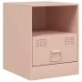 Mesita de noche acero rosa 34,5x39x44 cm von vidaXL, Nachttische - Ref: Foro24-841753, Preis: 53,87 €, Rabatt: %