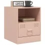 Mesita de noche acero rosa 34,5x39x44 cm von vidaXL, Nachttische - Ref: Foro24-841753, Preis: 53,87 €, Rabatt: %