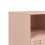 Mesita de noche acero rosa 34,5x39x44 cm von vidaXL, Nachttische - Ref: Foro24-841753, Preis: 53,87 €, Rabatt: %