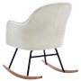 Cremeweißer Schaukelstuhl aus Samt von vidaXL, Schaukelstühle - Ref: Foro24-289901, Preis: 176,60 €, Rabatt: %