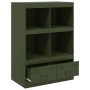 Aparador de acero verde oliva 67x39x95 cm de vidaXL, Aparadores - Ref: Foro24-841803, Precio: 121,76 €, Descuento: %