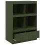 Aparador de acero verde oliva 67x39x95 cm de vidaXL, Aparadores - Ref: Foro24-841803, Precio: 120,53 €, Descuento: %