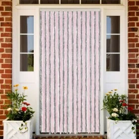 Cortina antimoscas chenilla gris plateado y rosa 118x220 cm by vidaXL, Mosquito nets for windows - Ref: Foro24-4004886, Price...