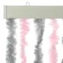 Cortina antimoscas chenilla gris plateado y rosa 118x220 cm by vidaXL, Mosquito nets for windows - Ref: Foro24-4004886, Price...