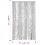Cortina antimoscas chenilla gris 118x220 cm von vidaXL, Moskitonetze für Fenster - Ref: Foro24-4004884, Preis: 96,84 €, Rabat...