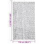 Cortina antimoscas chenilla gris claro y gris oscuro 118x220 cm von vidaXL, Moskitonetze für Fenster - Ref: Foro24-4004890, P...