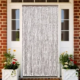 Fliegengitter-Vorhang aus Chenille in Beige und Weiß 118x220 cm von vidaXL, Moskitonetze für Fenster - Ref: Foro24-4004892, P...