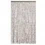 Cortina antimoscas chenilla beige y blanco 118x220 cm by vidaXL, Mosquito nets for windows - Ref: Foro24-4004892, Price: 74,2...