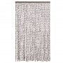 Fliegengitter-Vorhang aus Chenille in Beige und Weiß 118x220 cm von vidaXL, Moskitonetze für Fenster - Ref: Foro24-4004892, P...