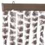 Cortina antimoscas chenilla beige y blanco 118x220 cm by vidaXL, Mosquito nets for windows - Ref: Foro24-4004892, Price: 74,2...