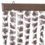 Fliegengitter-Vorhang aus Chenille in Beige und Weiß 118x220 cm von vidaXL, Moskitonetze für Fenster - Ref: Foro24-4004892, P...