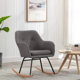 Light Gray Fabric Rocking Chair by vidaXL, Rocking chairs - Ref: Foro24-289527, Price: 108,37 €, Discount: %