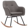 Silla mecedora de tela gris claro de vidaXL, Mecedoras - Ref: Foro24-289527, Precio: 109,48 €, Descuento: %