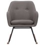 Silla mecedora de tela gris claro de vidaXL, Mecedoras - Ref: Foro24-289527, Precio: 109,48 €, Descuento: %