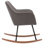 Silla mecedora de tela gris claro de vidaXL, Mecedoras - Ref: Foro24-289527, Precio: 109,48 €, Descuento: %