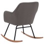 Silla mecedora de tela gris claro de vidaXL, Mecedoras - Ref: Foro24-289527, Precio: 109,48 €, Descuento: %