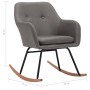 Hellgrauer Schaukelstuhl aus Stoff von vidaXL, Schaukelstühle - Ref: Foro24-289527, Preis: 109,57 €, Rabatt: %