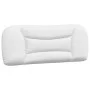 Bed with white synthetic leather mattress 100x200 cm by vidaXL, Beds and slatted bases - Ref: Foro24-3208704, Price: 332,17 €...