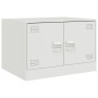 Weißer Stahltisch 67x50x44 cm von vidaXL, Couchtisch - Ref: Foro24-841732, Preis: 70,68 €, Rabatt: %