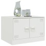 Weißer Stahltisch 67x50x44 cm von vidaXL, Couchtisch - Ref: Foro24-841732, Preis: 70,68 €, Rabatt: %