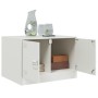 Mesa de centro acero blanco 67x50x44 cm de vidaXL, Mesas de centro - Ref: Foro24-841732, Precio: 70,62 €, Descuento: %