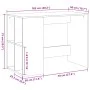 Schwarzer Schreibtisch aus Holzwerkstoff 102x50x75 cm von vidaXL, Schreibtische - Ref: Foro24-840542, Preis: 75,46 €, Rabatt: %