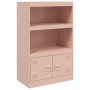 Aparador de acero rosa 67x39x107 cm de vidaXL, Aparadores - Ref: Foro24-841668, Precio: 119,50 €, Descuento: %