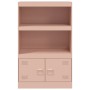 Aparador de acero rosa 67x39x107 cm de vidaXL, Aparadores - Ref: Foro24-841668, Precio: 119,50 €, Descuento: %