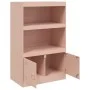 Aparador de acero rosa 67x39x107 cm de vidaXL, Aparadores - Ref: Foro24-841668, Precio: 118,29 €, Descuento: %