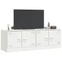 Muebles para TV 2 unidades acero blanco 67x39x44 cm by vidaXL, TV Furniture - Ref: Foro24-841642, Price: 108,09 €, Discount: %
