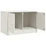 Muebles para TV 2 unidades acero blanco 67x39x44 cm by vidaXL, TV Furniture - Ref: Foro24-841642, Price: 108,09 €, Discount: %