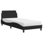 Bed with black fabric mattress 90x190 cm by vidaXL, Beds and slatted bases - Ref: Foro24-3208306, Price: 248,45 €, Discount: %