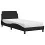 Bed with black fabric mattress 90x190 cm by vidaXL, Beds and slatted bases - Ref: Foro24-3208306, Price: 247,26 €, Discount: %