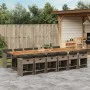 Set comedor de jardín con cojines 13 pzas ratán sintético gris by vidaXL, Garden sets - Ref: Foro24-3277897, Price: 1,00 €, D...