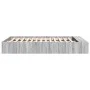 Sonoma gray engineered wood bed frame 140x200 cm by vidaXL, Beds and slatted bases - Ref: Foro24-3280571, Price: 170,89 €, Di...