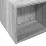 Sonoma gray engineered wood bed frame 140x200 cm by vidaXL, Beds and slatted bases - Ref: Foro24-3280571, Price: 170,89 €, Di...