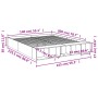 Sonoma-grauer Holzwerkstoff-Bettrahmen 140 x 200 cm von vidaXL, Betten und Lattenroste - Ref: Foro24-3280571, Preis: 173,51 €...