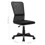 Schwarzer Bürostuhl aus Netzstoff, 44 x 52 x 100 cm von vidaXL, Bürostühle - Ref: Foro24-289510, Preis: 74,78 €, Rabatt: %