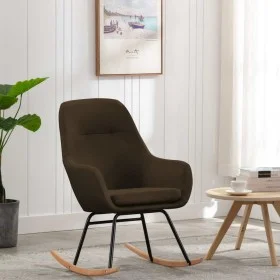 Brown fabric rocking chair by vidaXL, Rocking chairs - Ref: Foro24-289540, Price: 178,80 €, Discount: %