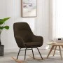 Silla mecedora de tela marrón de vidaXL, Mecedoras - Ref: Foro24-289540, Precio: 178,80 €, Descuento: %