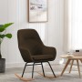 Silla mecedora de tela marrón de vidaXL, Mecedoras - Ref: Foro24-289540, Precio: 181,37 €