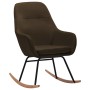 Silla mecedora de tela marrón de vidaXL, Mecedoras - Ref: Foro24-289540, Precio: 181,37 €