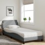 Bett mit hellgrauer Stoffmatratze 90x190 cm von vidaXL, Betten und Lattenroste - Ref: Foro24-3208304, Preis: 246,66 €, Rabatt: %