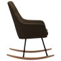 Silla mecedora de tela marrón de vidaXL, Mecedoras - Ref: Foro24-289540, Precio: 181,37 €