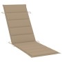 Gartenliege mit Tisch und Kissen aus massivem Akazienholz von vidaXL, Liegen - Ref: Foro24-3061590, Preis: 191,46 €, Rabatt: %