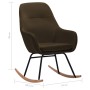 Schaukelstuhl aus braunem Stoff von vidaXL, Schaukelstühle - Ref: Foro24-289540, Preis: 181,37 €, Rabatt: %