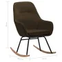 Schaukelstuhl aus braunem Stoff von vidaXL, Schaukelstühle - Ref: Foro24-289540, Preis: 178,80 €, Rabatt: %